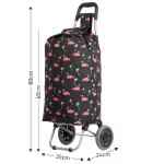 Nákupní taška na kolečkách HOPPA ST-375 - flamingo
