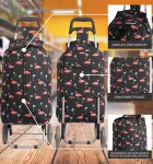 Nákupní taška na kolečkách HOPPA ST-375 - flamingo