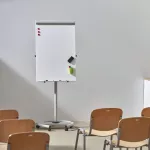 Flipchart / stolek (2v1) Rocada 618, magnetický, na kolečkách, výškově nastavitelný