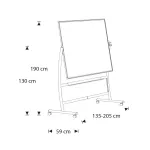 Mobilní stojan Rocada 6871-4, na oboustranné tabule šířky 120-200 cm