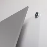 Magnetická tabule Rocada SkinWhiteboard 6520PRO-9006, bezrámová, stříbrná, 75x115 cm, lakovaná profi