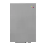 Magnetická tabule Rocada SkinWhiteboard 6521PRO-9006, bezrámová, stříbrná, 100x150 cm, lakovaná profi