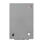 Magnetická tabule Rocada SkinWhiteboard 6521PRO-9006, bezrámová, stříbrná, 100x150 cm, lakovaná profi