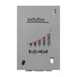 Magnetická tabule Rocada SkinWhiteboard 6521PRO-9006, bezrámová, stříbrná, 100x150 cm, lakovaná profi