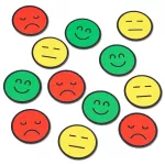 Sada magnetů Rocada SMILEY15, motiv smajlíků, 15 ks