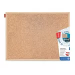 Korková tabule MEMOBE 90x60cm dřevěný rám 10ks