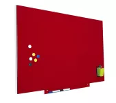 Magnetická tabule Rocada Skin Colour 6420R-3002, bezrámová, 115x75 cm, lakovaná, karmínová 3002