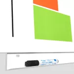 Magnetická tabule Rocada Skin Agile 6421AG, bezrámová, kanban potisk, 150x100 cm, lakovaná, bílá